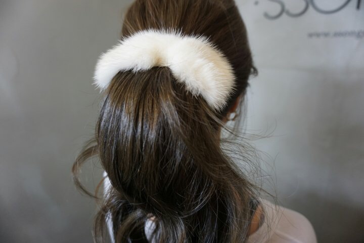 Hair Accessories Real Mink Pin Winter Pin Hair Pin