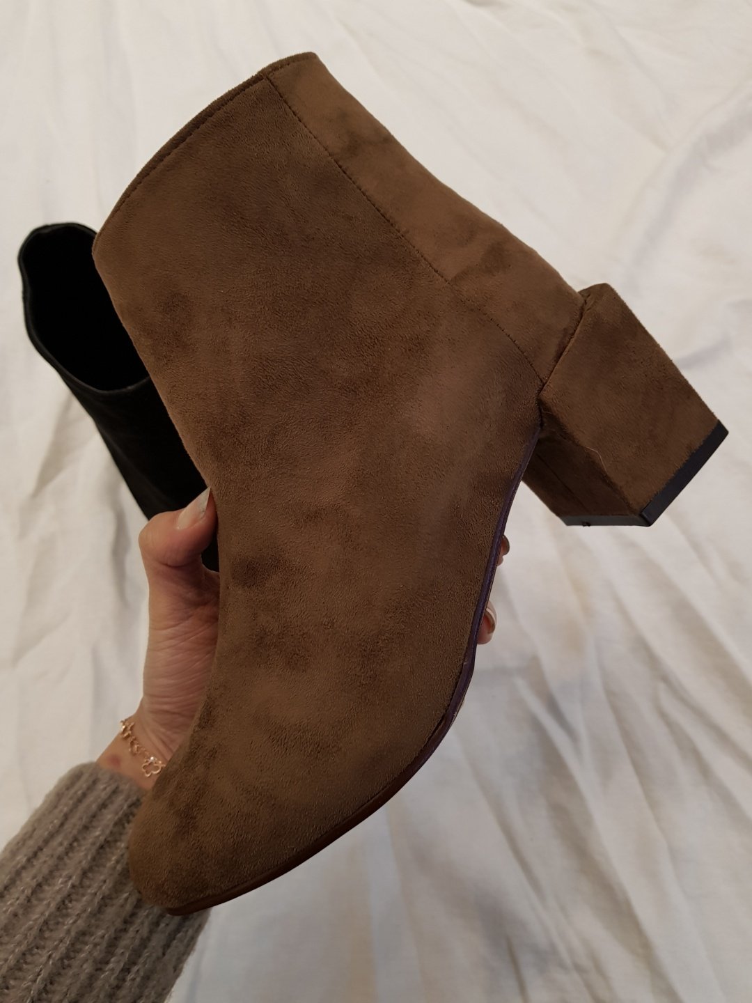Suede Basic Angle Boots