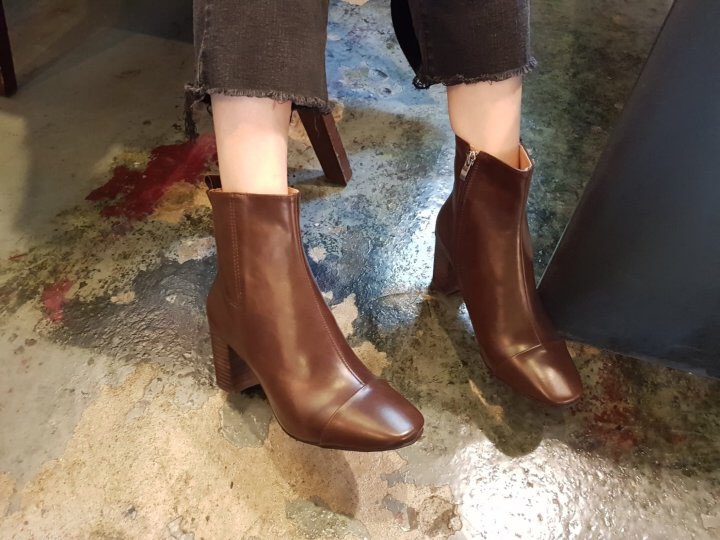 5355 Time Cutting Bending Angle Short Boots Casual