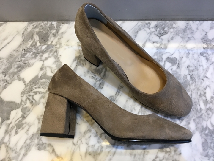 Suede Middle Heel Pumps 5cm 7cm Women's Shoes W