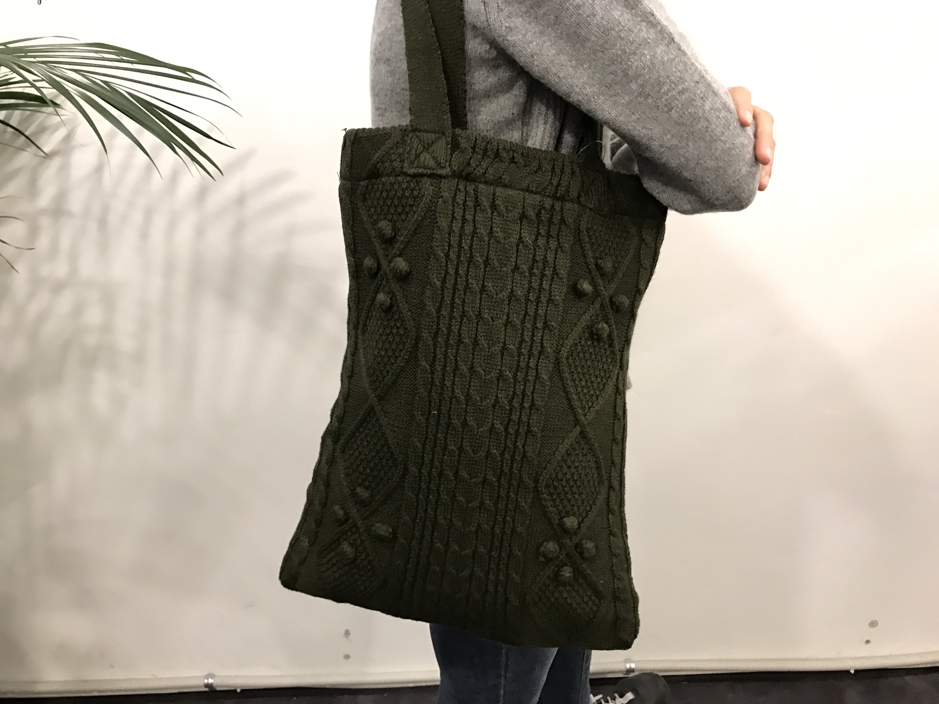 Autumn Winter Pom Pom Yarn Twine Knit Knit Weave E