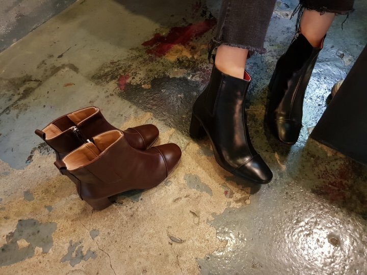 5355 Time Cutting Bending Angle Short Boots Casual