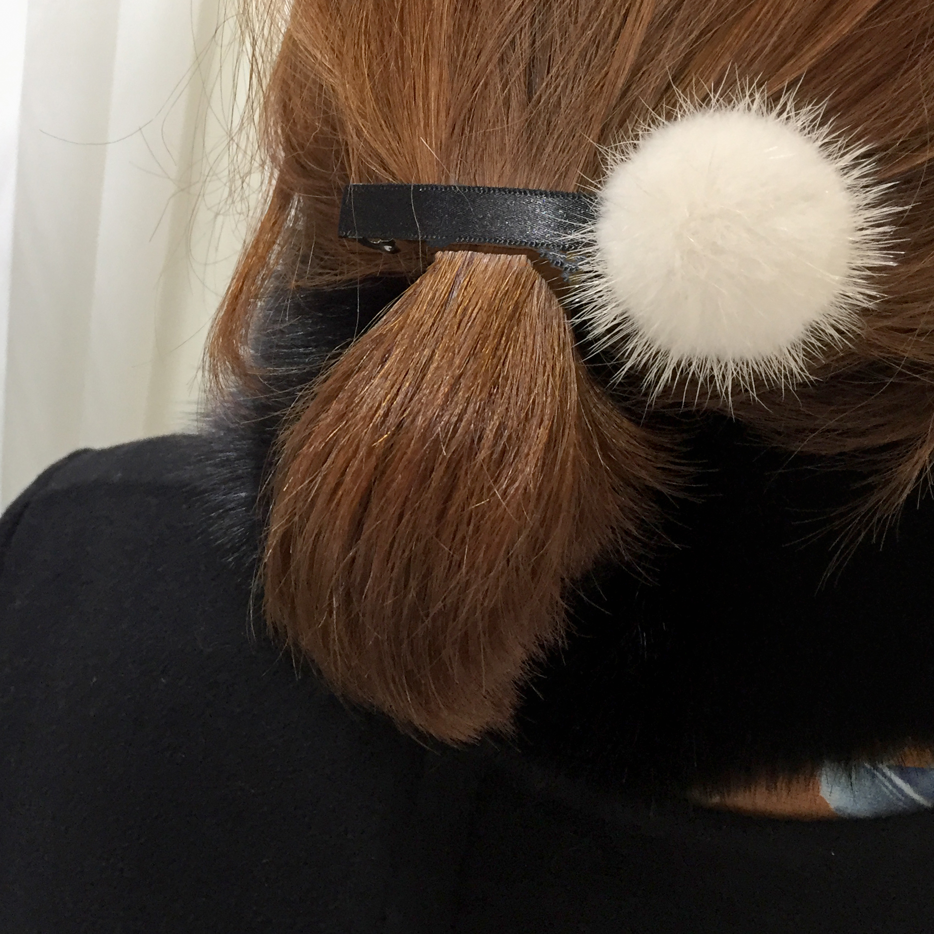 Hair Accessories Big Pong Pong Point Hairpin Mink 
