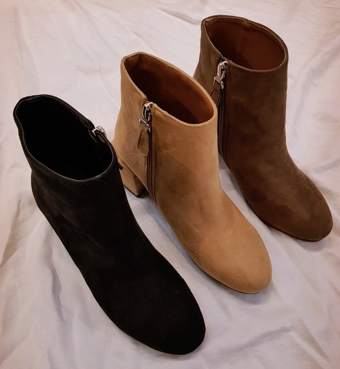 Suede Basic Angle Boots
