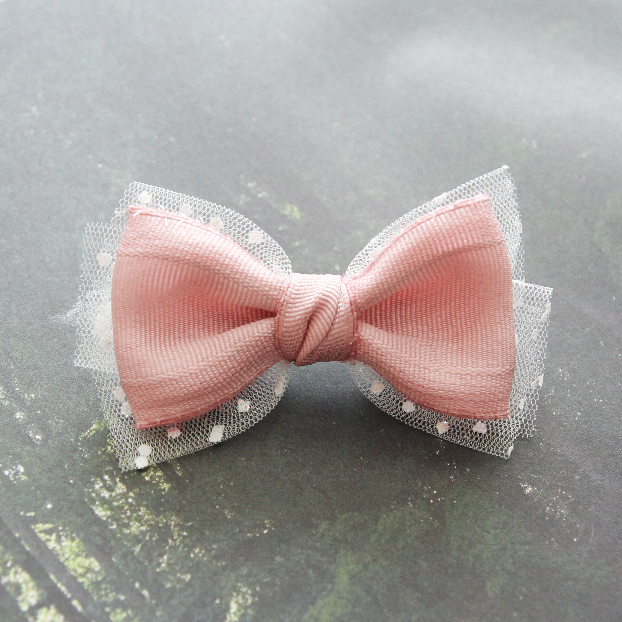 Hair Accessories Baby Pink Ribbon Pin Set Girl Hai