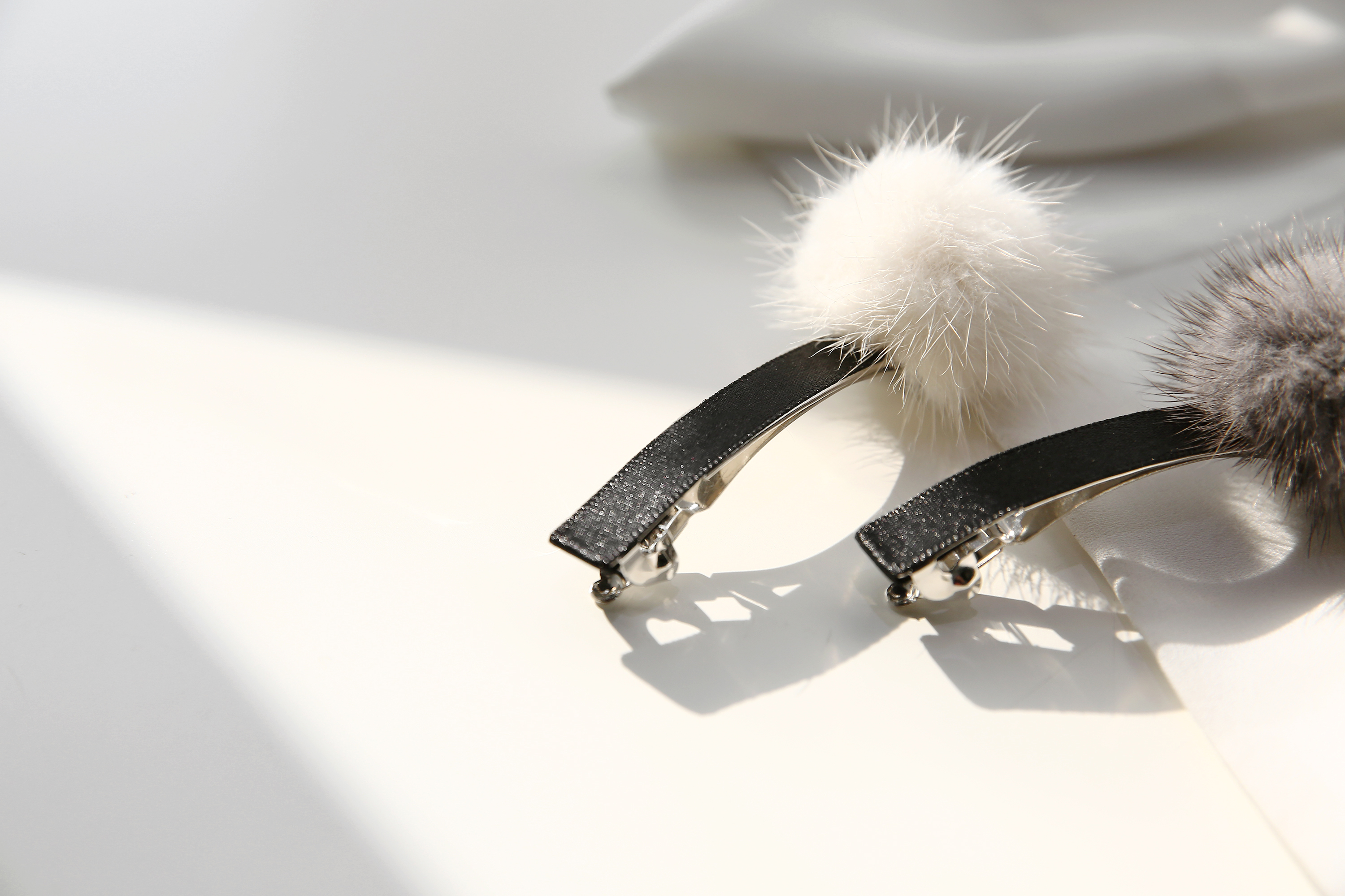 Hair Accessories Big Pong Pong Point Hairpin Mink 