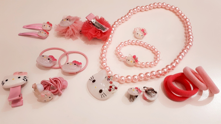 Hair Accessories Kitty Gift Set Girl Christmas Acc