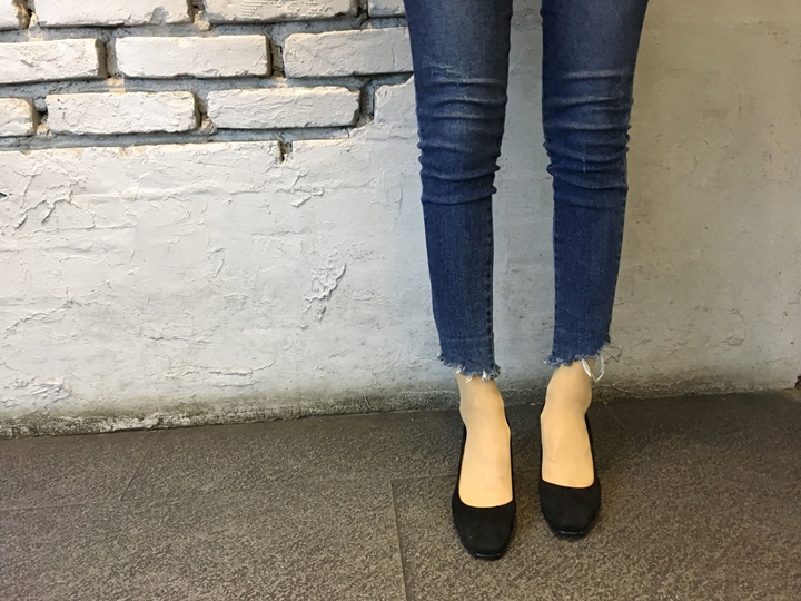 Suede Middle Heel Pumps 5cm 7cm Women's Shoes W
