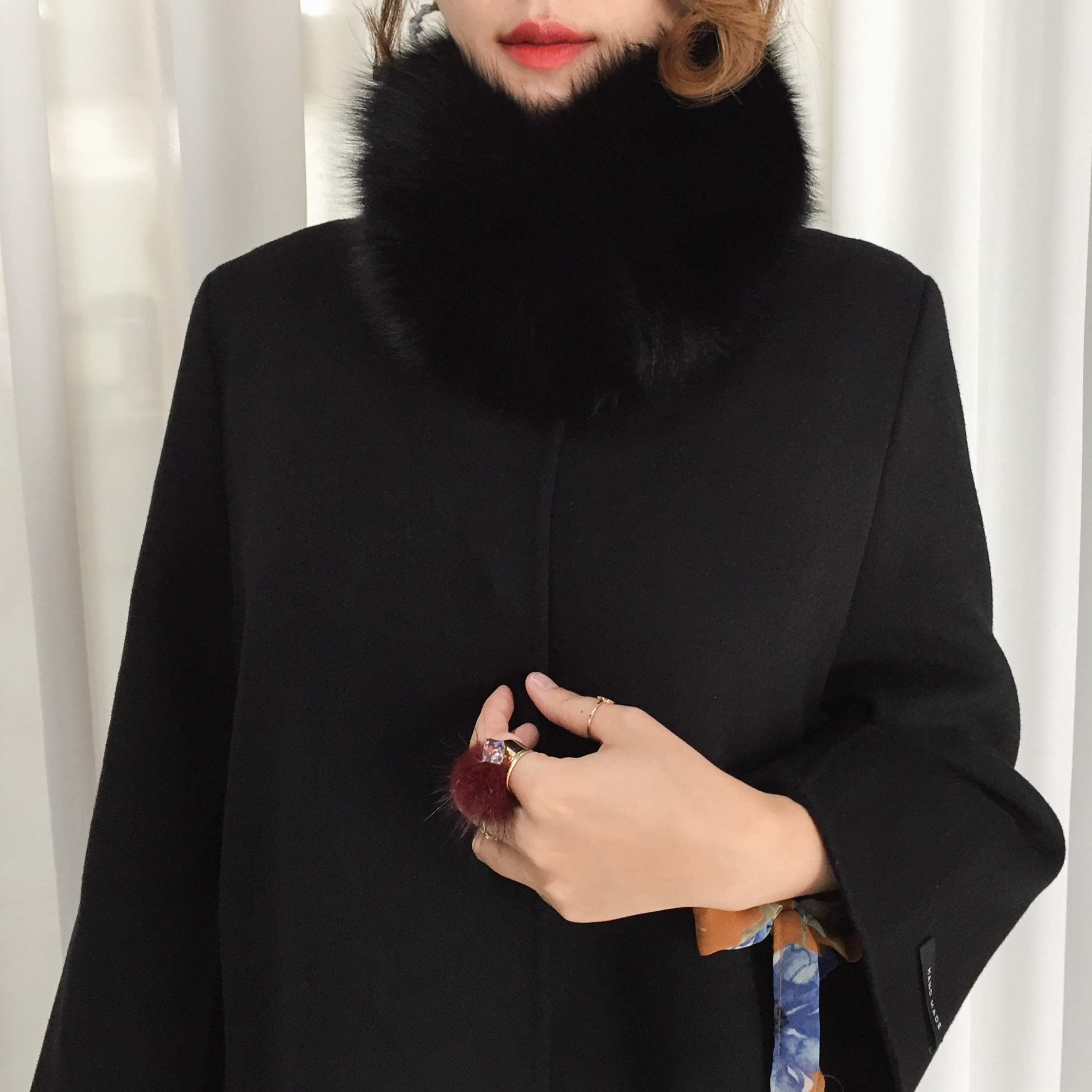 Hair Accessories Big Pong Pong Point Hairpin Mink 