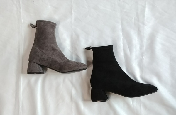 Spandex Suede Ankle Boots 5cm casual design A neat
