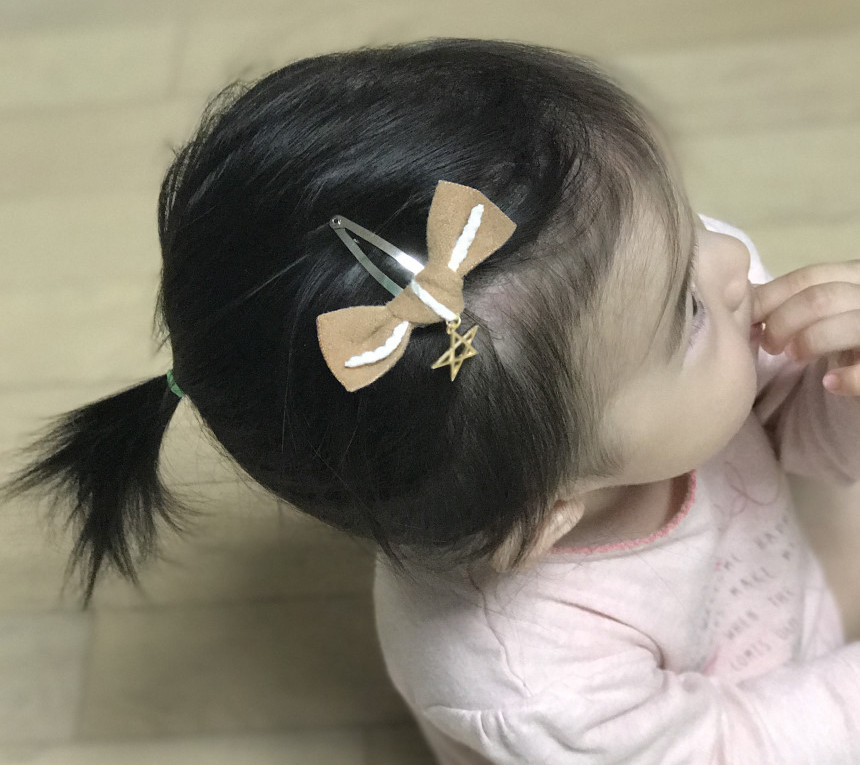 Hair Accessories Mongle Market FW Puffy Bronze set