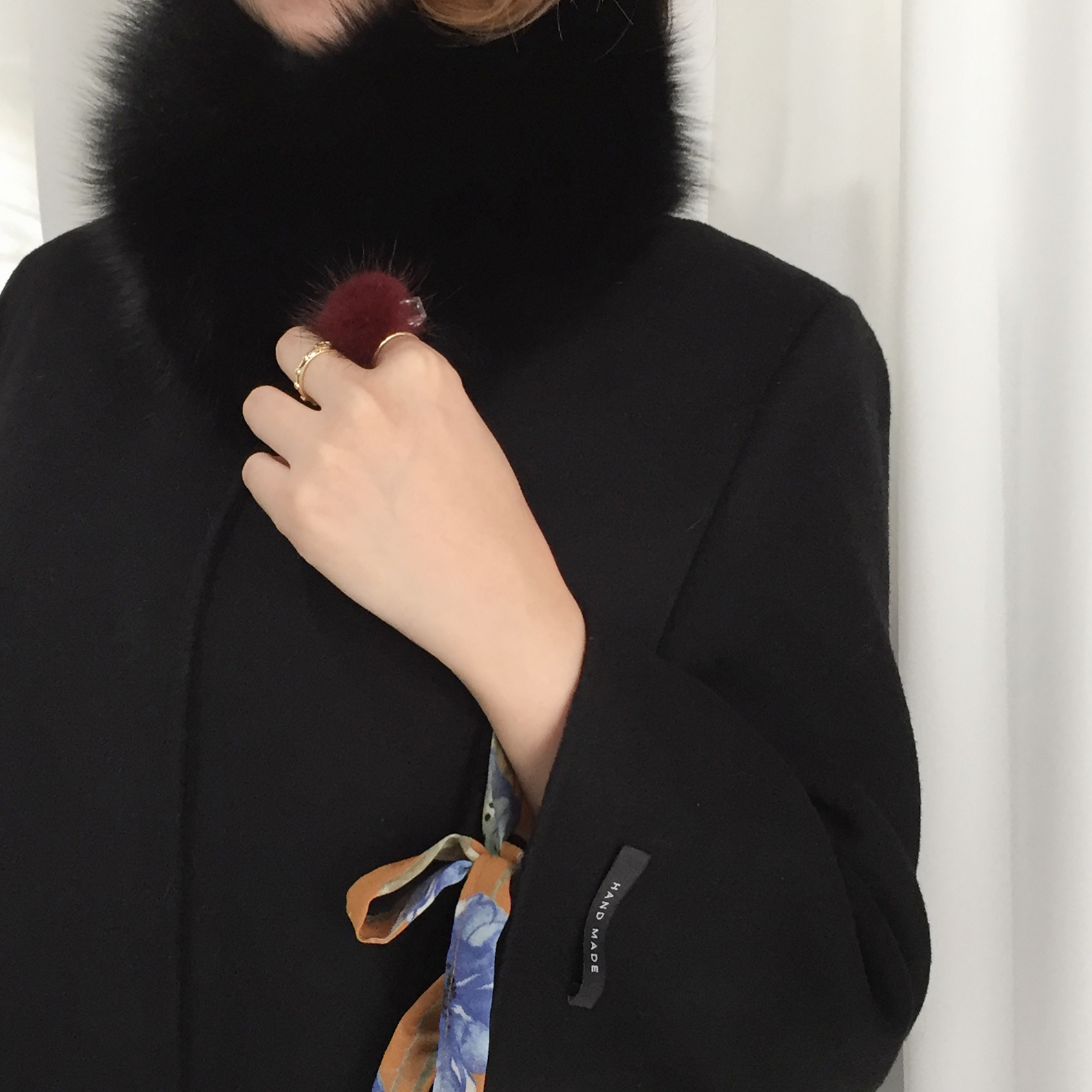 Hair Accessories Big Pong Pong Point Hairpin Mink 