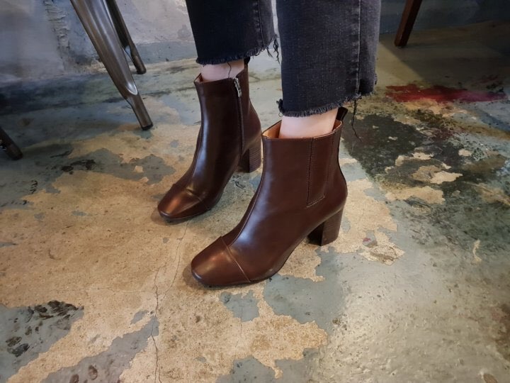 5355 Time Cutting Bending Angle Short Boots Casual