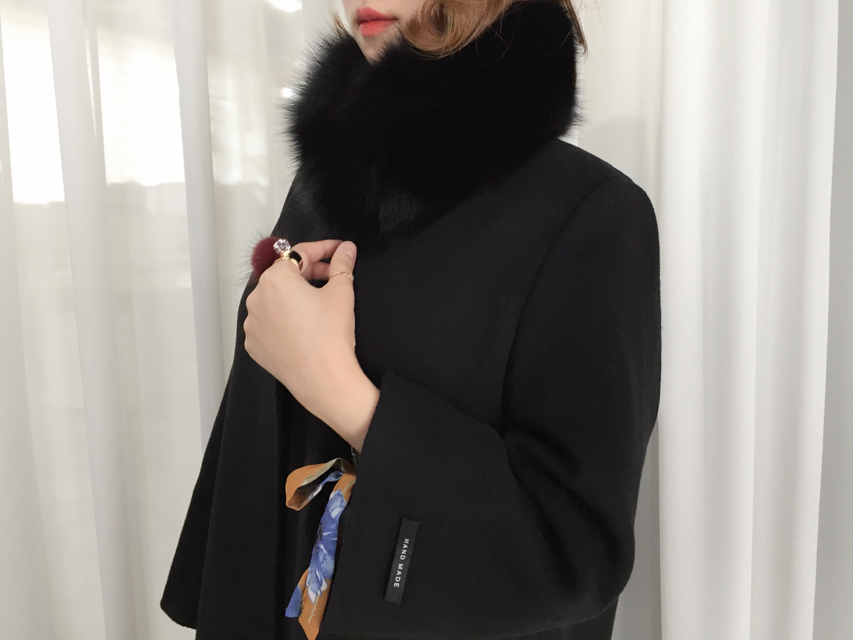 Hair Accessories Big Pong Pong Point Hairpin Mink 