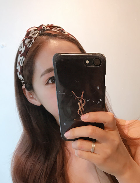 Hair Accessories Wide Ribbon Hair Band Burgundy Gr