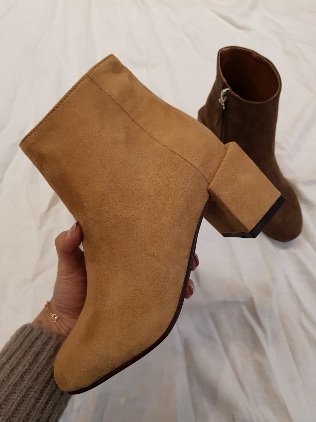 Suede Basic Angle Boots