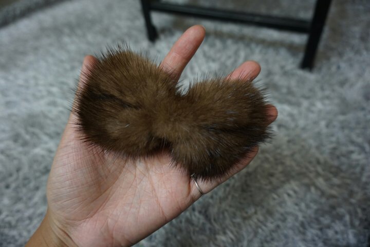 Hair Accessories Real Mink Pin Winter Pin Hair Pin