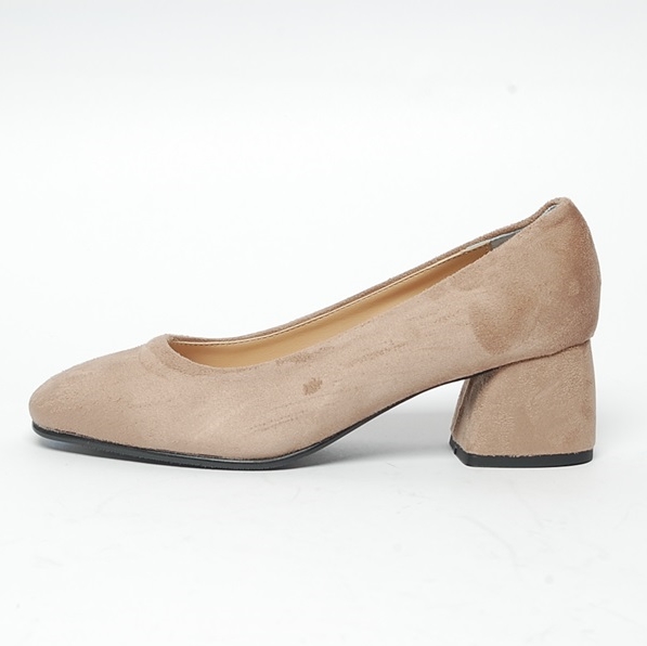 Suede Middle Heel Pumps 5cm 7cm Women's Shoes W