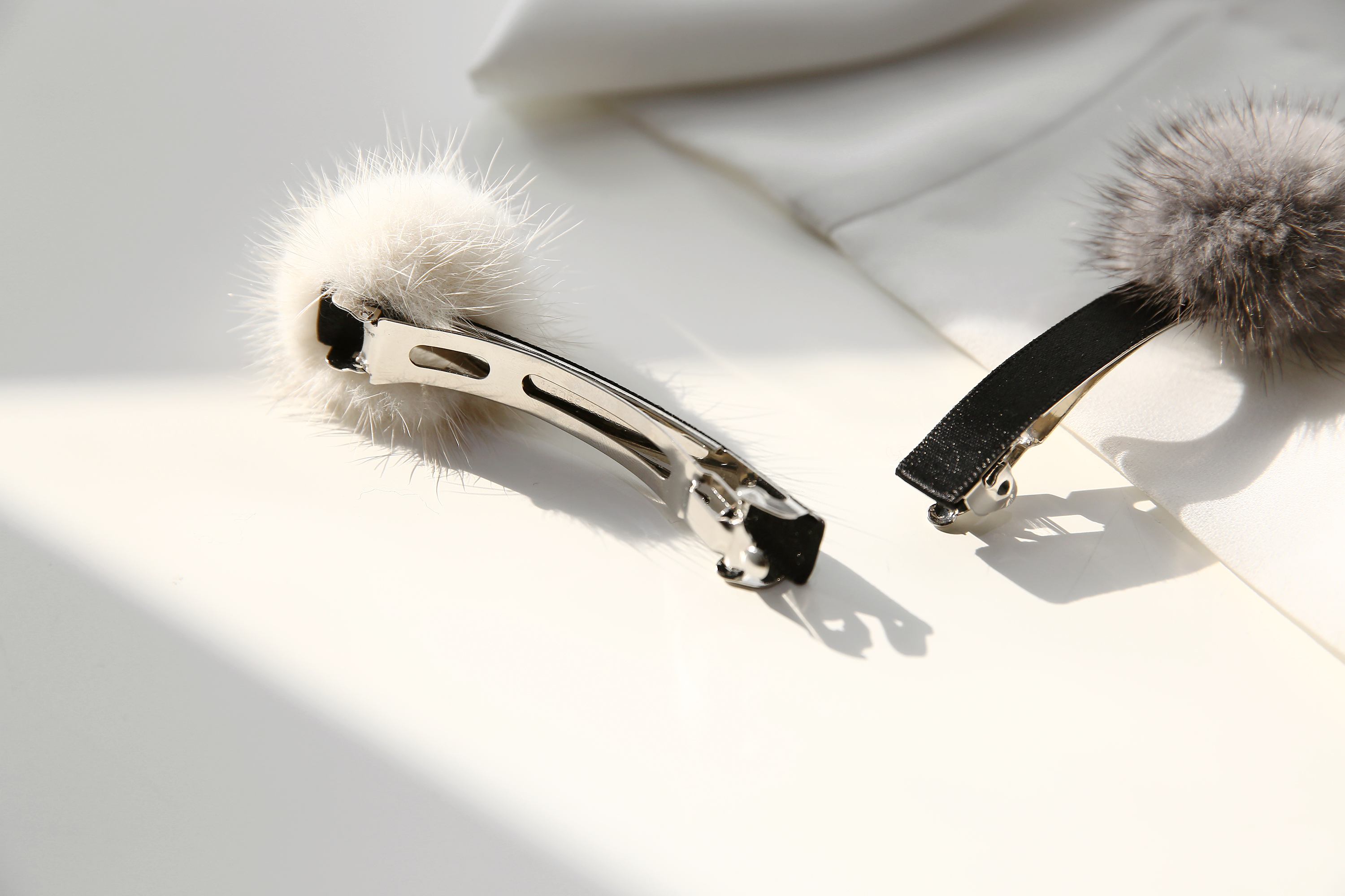 Hair Accessories Big Pong Pong Point Hairpin Mink 