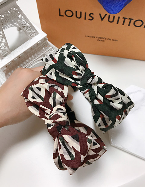 Hair Accessories Wide Ribbon Hair Band Burgundy Gr