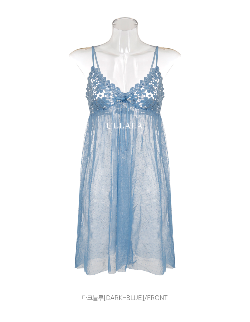 Domestic genuine salon Dark blue pajamas Sexy slip