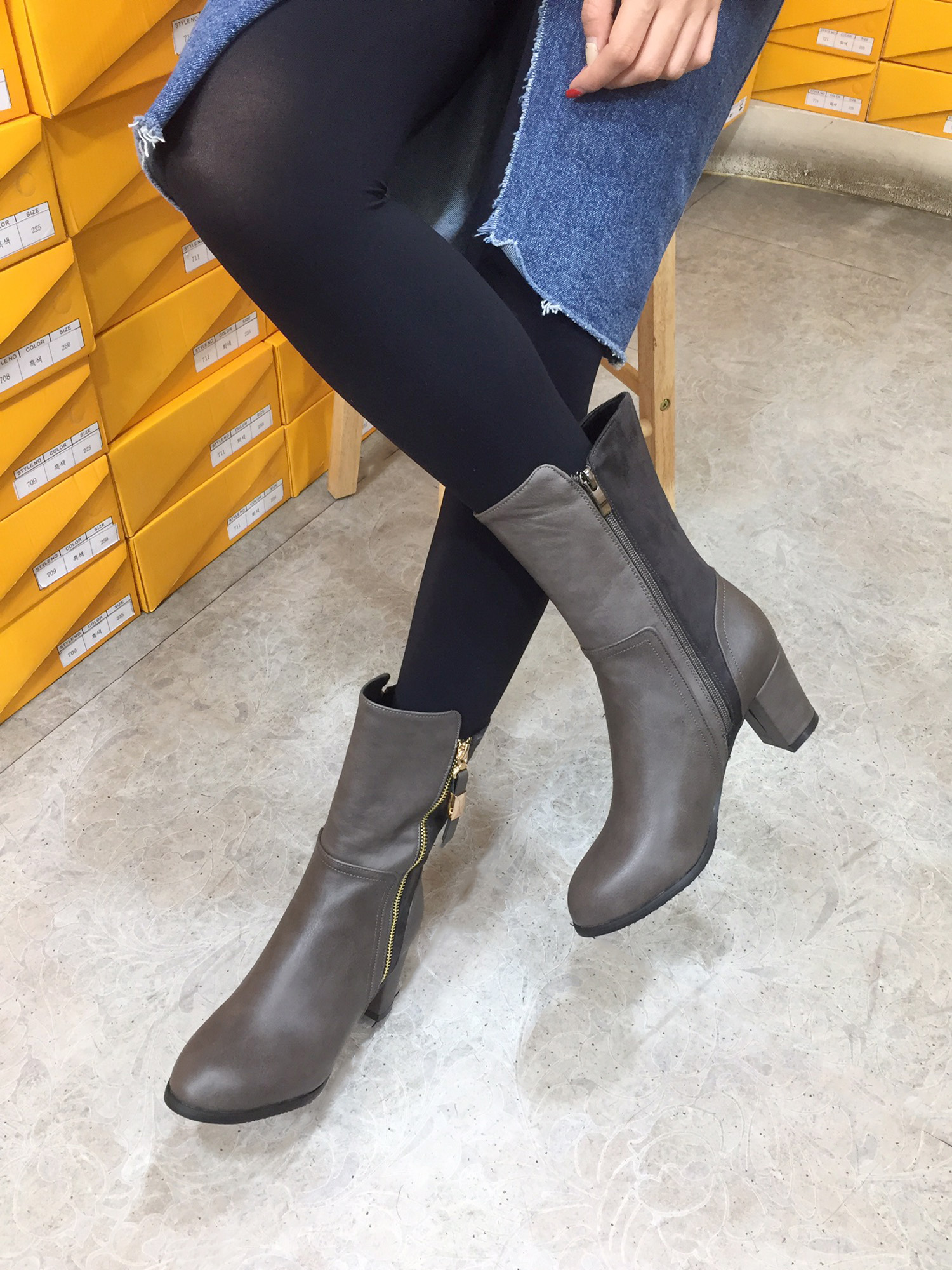 6cm Range Stretch Mohair Comfortable Suede Leather