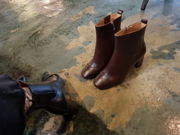 5355 Time Cutting Bending Angle Short Boots Casual