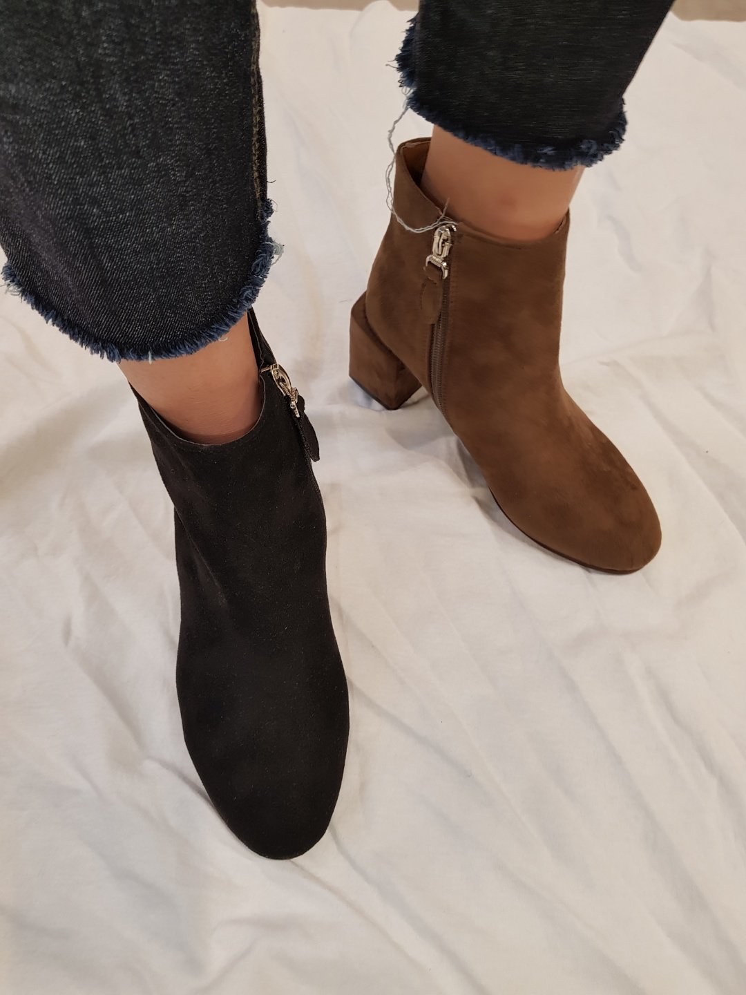 Suede Basic Angle Boots
