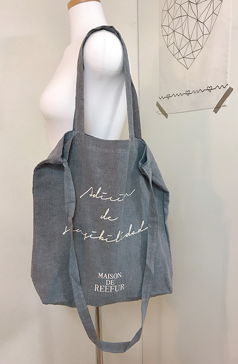 Maison Dripper Linen Eco Bag 4color Casual 20s Wom