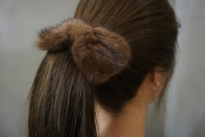 Hair Accessories Real Mink Pin Winter Pin Hair Pin