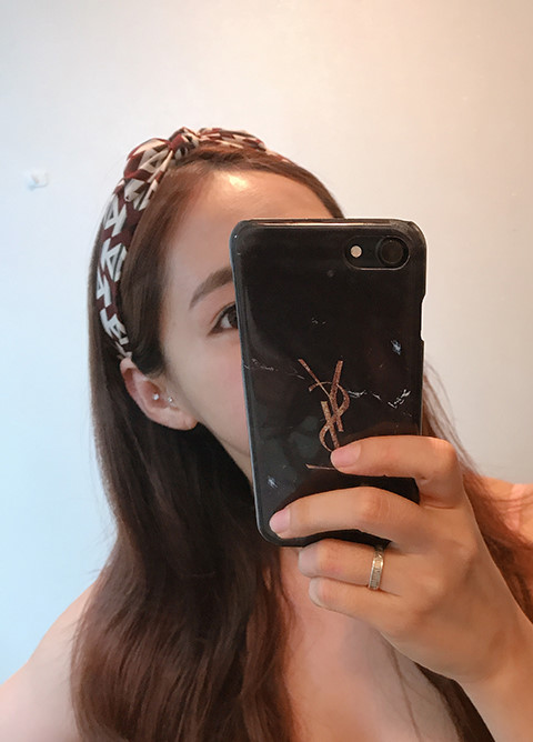 Hair Accessories Wide Ribbon Hair Band Burgundy Gr