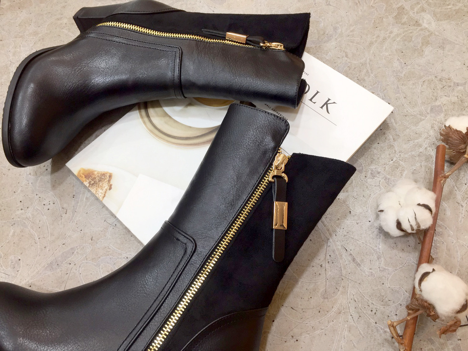 6cm Range Stretch Mohair Comfortable Suede Leather