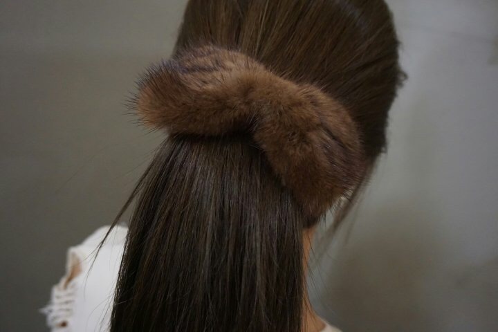 Hair Accessories Real Mink Pin Winter Pin Hair Pin