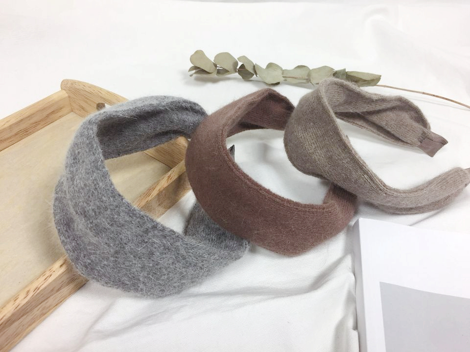 Hair Accessories Angora Knit Hairband Winter Headb