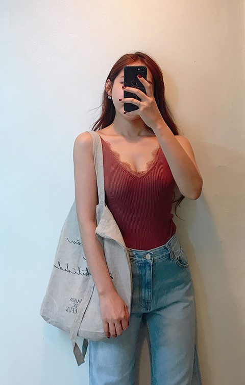 Maison Dripper Linen Eco Bag 4color Casual 20s Wom