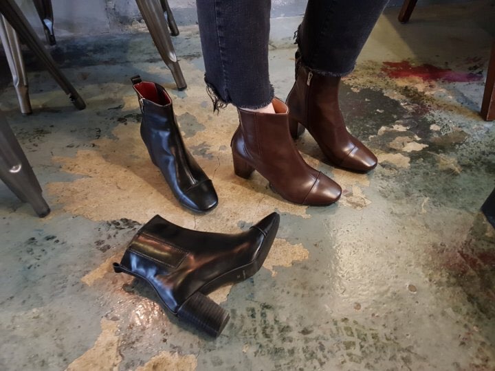 5355 Time Cutting Bending Angle Short Boots Casual