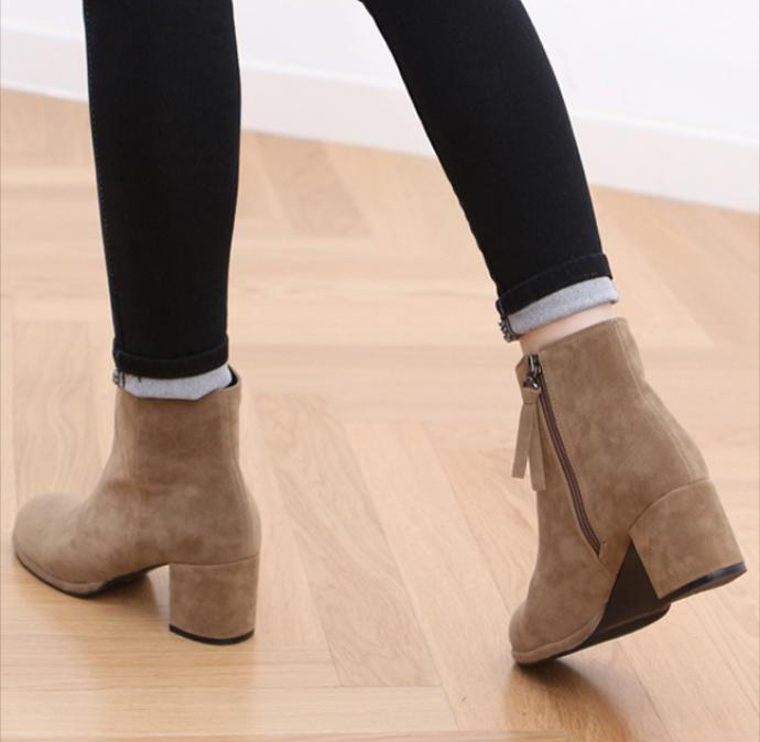 Suede Angle Boots Women's Women's Winter Spa