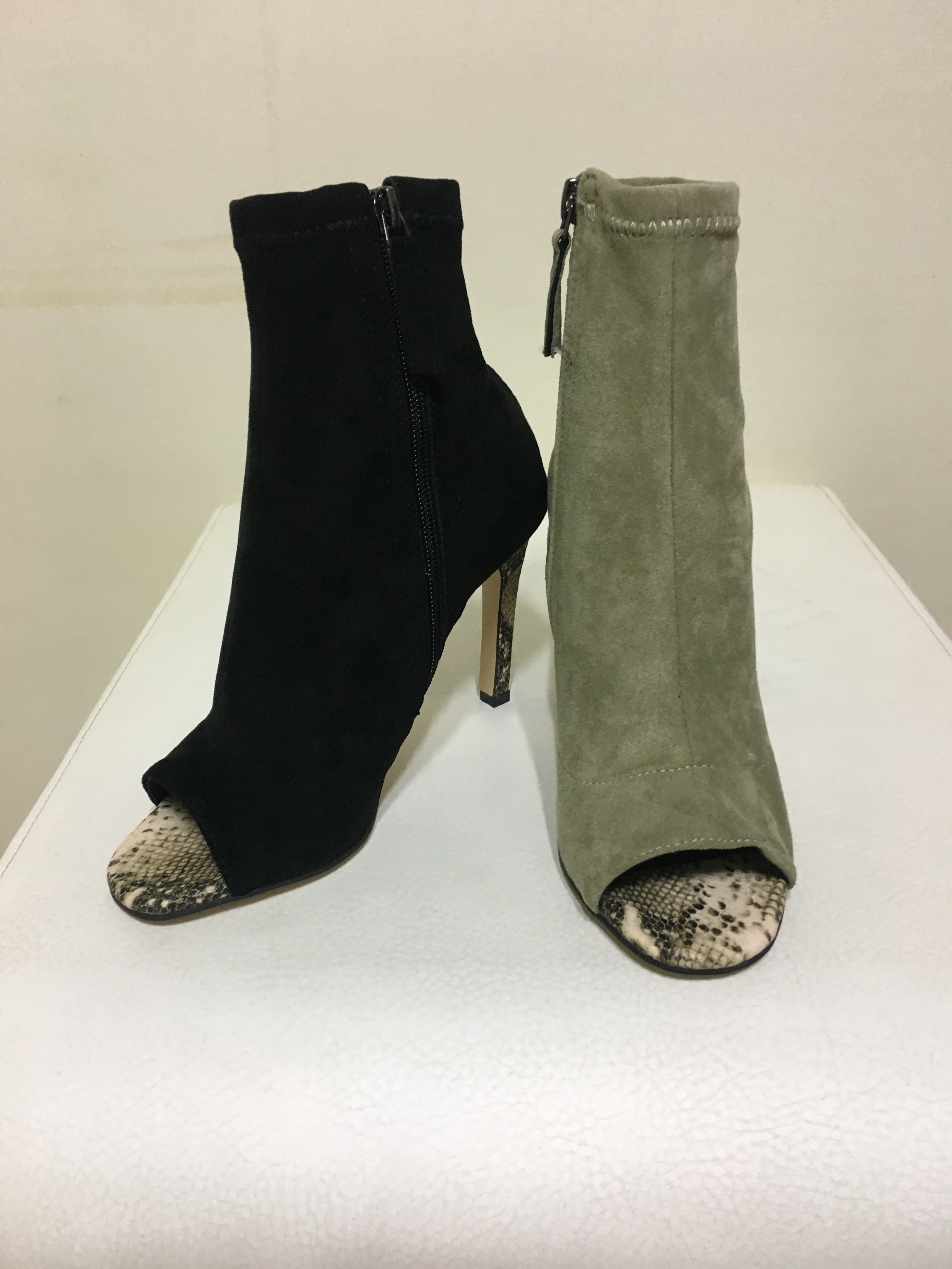 Vampy Suede Angle Boots 2017FW Sexy Look Casual to