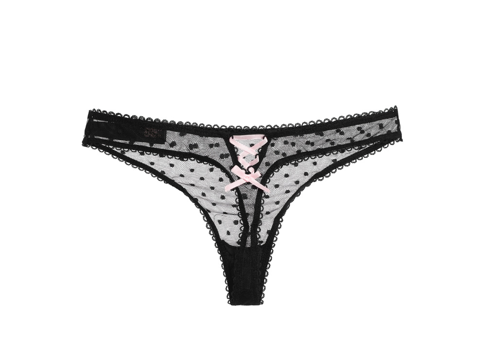 Women Underwear Nana Lace Ribbon Sexy Tee Panties 