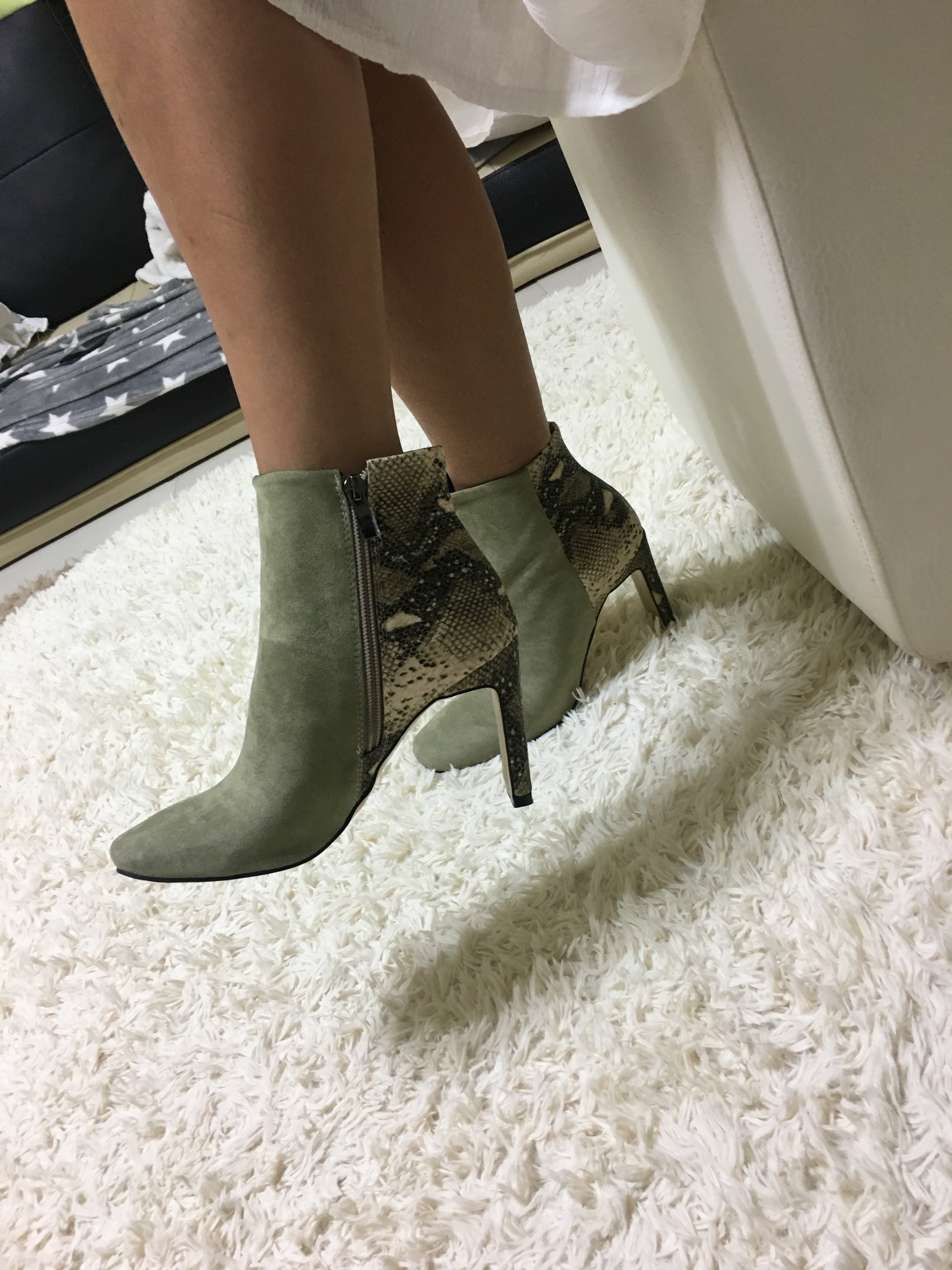Suede vampi angle boots casual design ganji shoes 