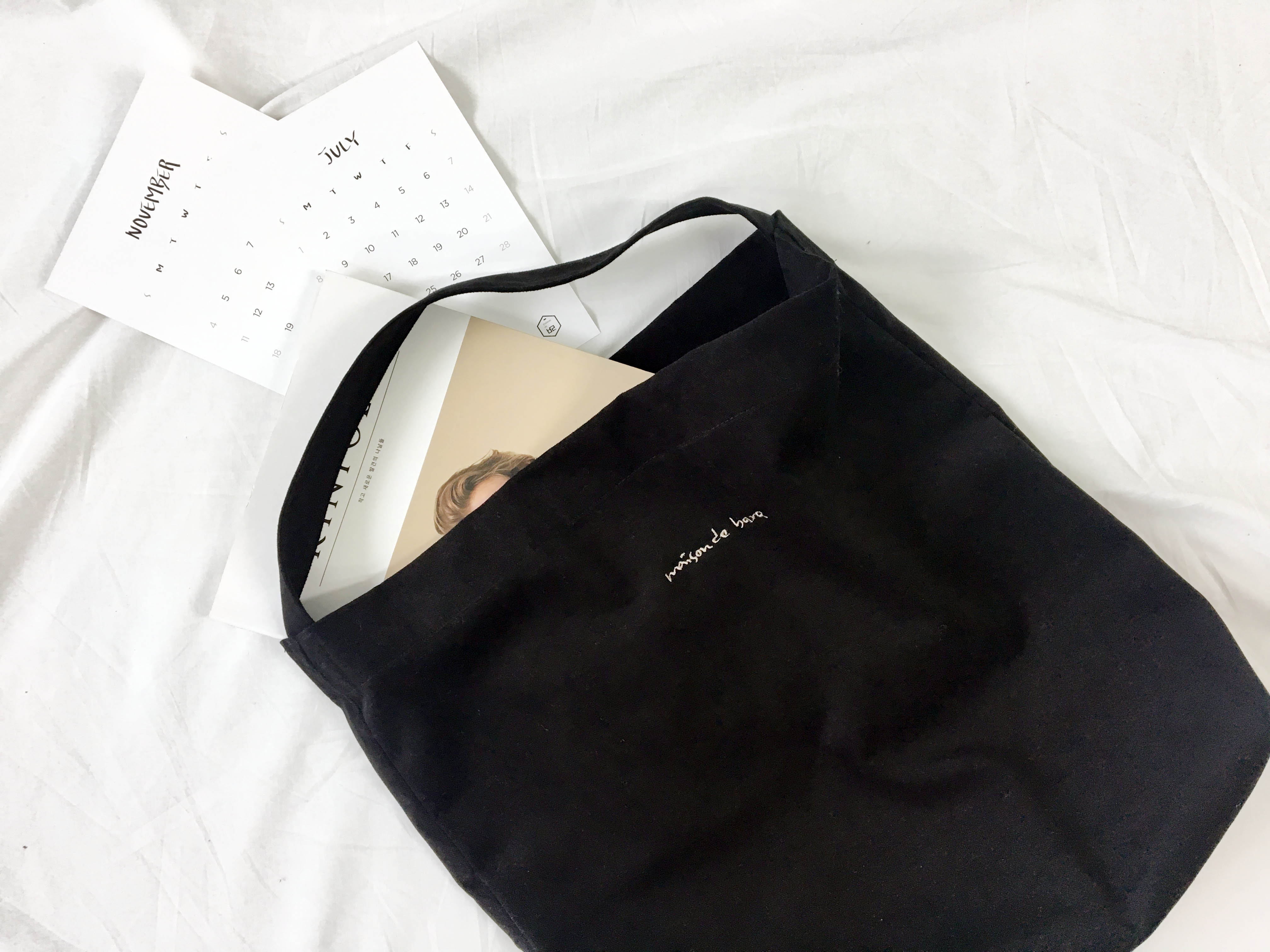 Saint Suede Eco Bag Back Hobo Bag _Black Natural W