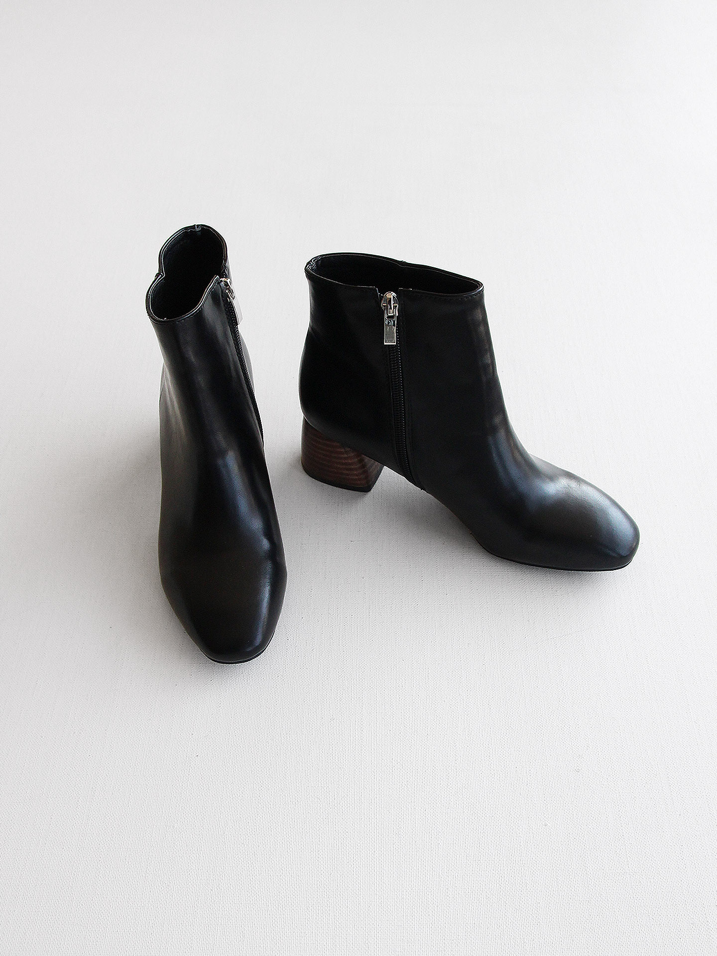 Sheme Wood Sheep Black Suede Leather Ankle Boots 6