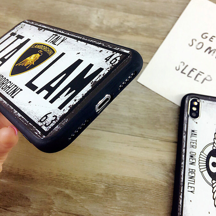 Unusual iPhone X Case License Plate