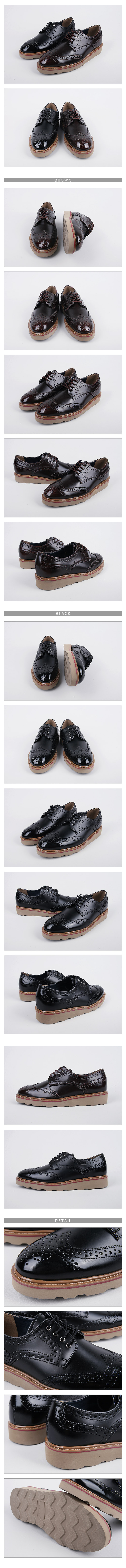 High Quality Casual Wingtip 2 Color 3CM Men's J