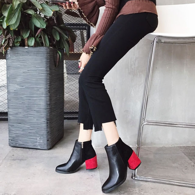 RN suede colors Angle Boots Women's Ankle Girls