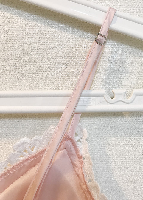 Silk lace slip gown pajama set pink blue navy styl