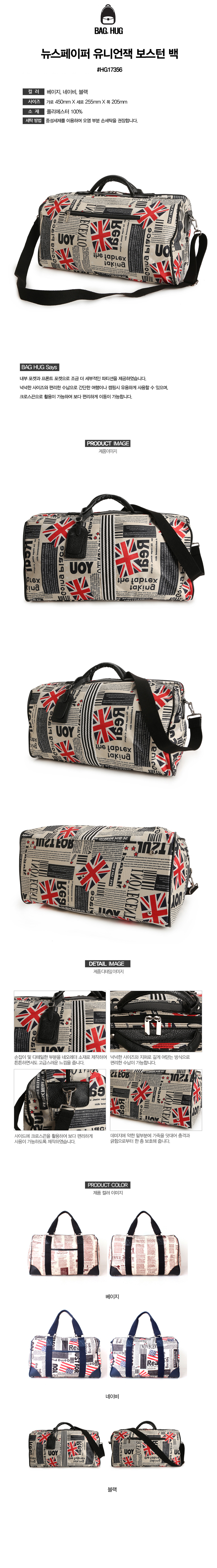 Travel Luggage News Paper UniJack Boston Back