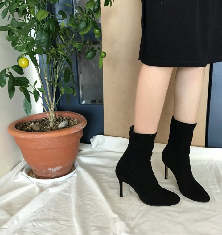 Suede Span Angle Boots Hill 3 color Socks Hill