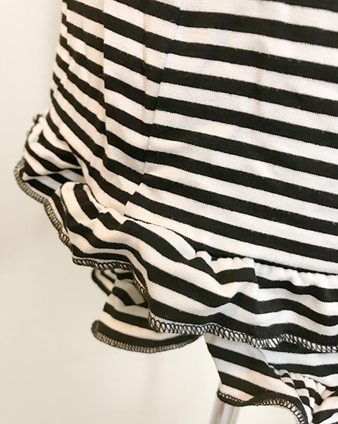 Same day shipping ruffle pajama lining 3-piece set