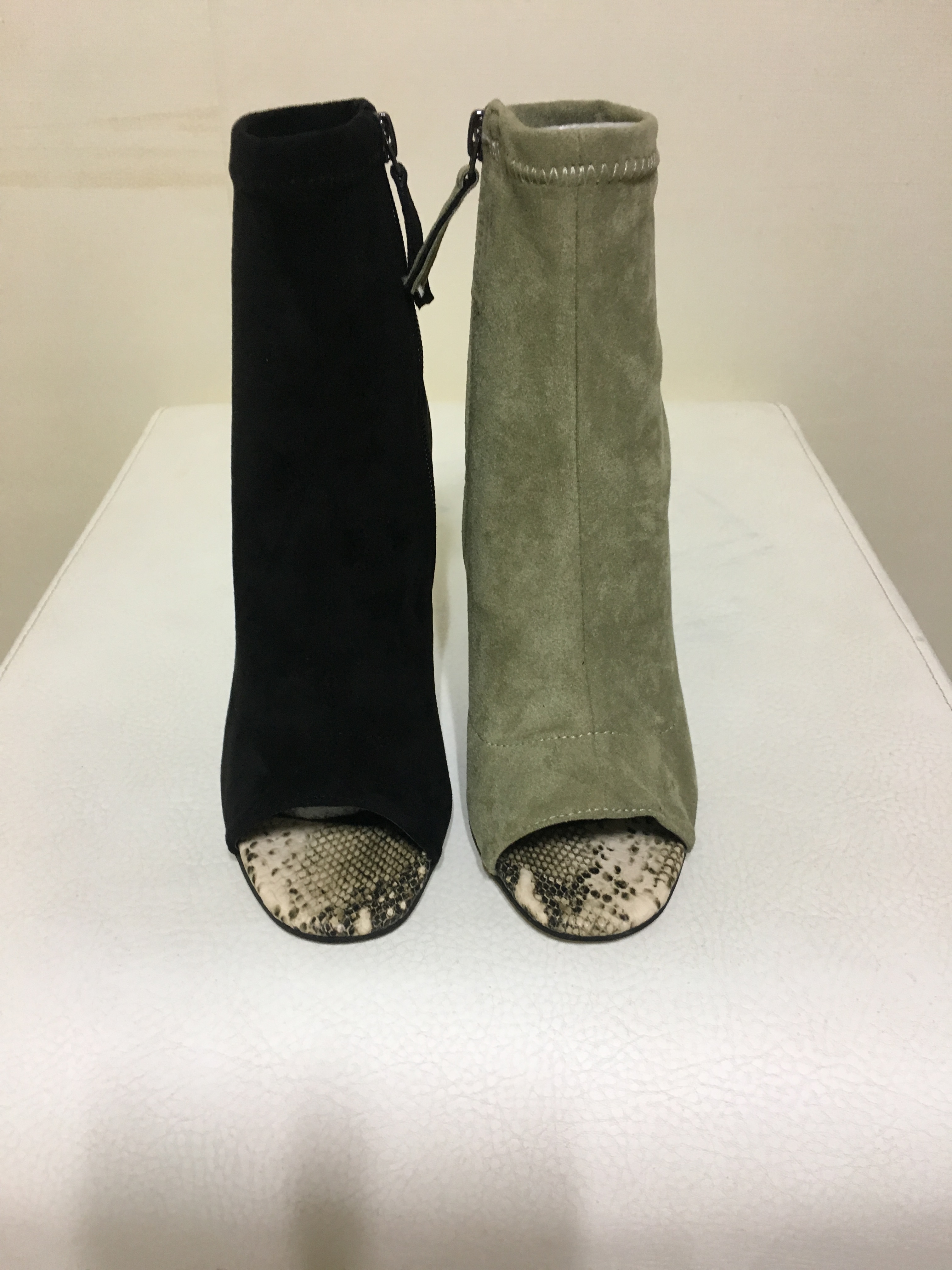 Vampy Suede Angle Boots 2017FW Sexy Look Casual to